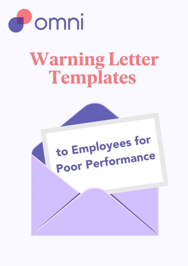Warning Letter Templates to Employees for Poor Performance Cover
