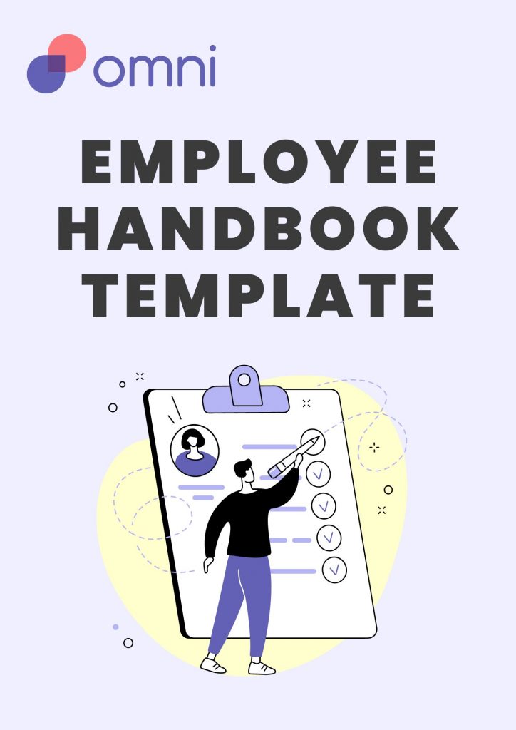 Employee handbook template cover